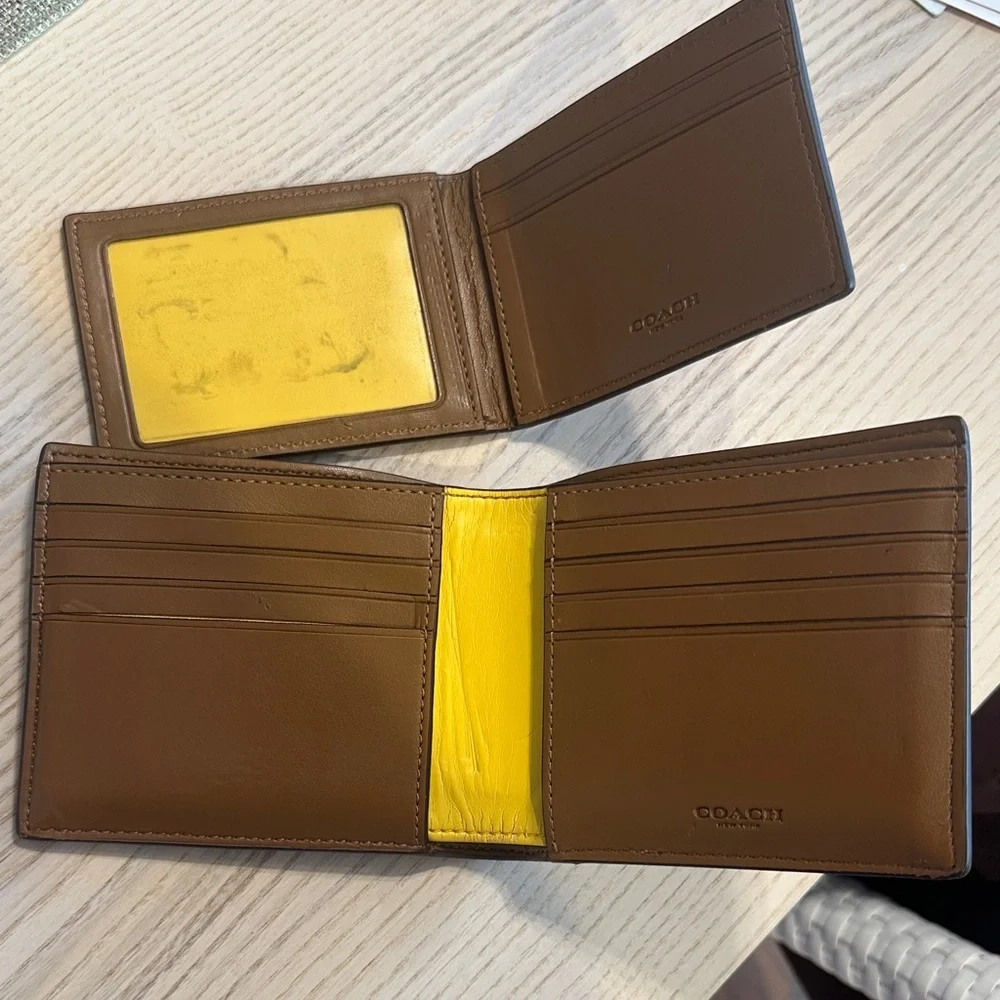 2 Piece Limited Edition Coach x PAC-MAN Wallet with insert